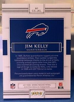 1/1 Jim Kelly 2017 National Treasures Auto NFL Shield Colossal Signatures Bills