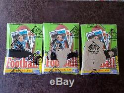 (1) 1987 Topps Football Unopened Box BBCE Authenticated 36 Wax Packs