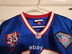 100% Authentic Jim Kelly Mitchell & Ness 1994 Buffalo Bills Jersey Sz 44 Large