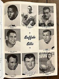 1960 Inaugural 1st Yr Oakland Raiders vs Buffalo Bills football program/Jim Otto