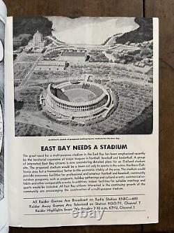 1960 Inaugural 1st Yr Oakland Raiders vs Buffalo Bills football program/Jim Otto