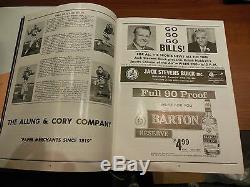 1964 Afl World Championship Program San Diego Chargers Buffalo Bills Rare