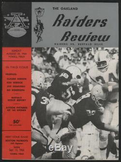 1964 Oakland RAIDERS vs Buffalo BILLS Football Game Program