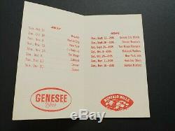 1964 Original Buffalo Bills AFL Pocket Schedule Cookie Gilchrist Jack Kemp
