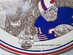 1966 Buffalo Bills AFL RARE Original Wood Wall Plaque