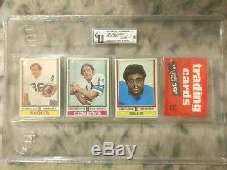 1974 Topps Football Unopened 36 Card Rack Pack Ahmad Rashad Showing On Front