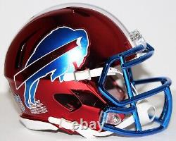 1984-86 Buffalo Bills Custom Chrome Mini Helmet