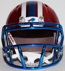 1984-86 Buffalo Bills Custom Chrome Mini Helmet