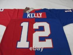 1990 Jim Kelly #12 Buffalo Bills Mens Sizes Mitchell & Ness Legacy Split Jersey