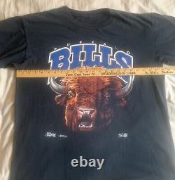 1992 Buffalo Bills NFL Salem Sportswear T-Shirt Mens XL Single Stitch Vintage