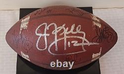 1995 BUFFALO BILLS Team Signed Autographed Vintage Voit Football Kelly Thurman