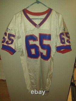 1997-98 Game Worn NFL Logo Athletic Buffalo Bills Grier White Jersey Size 46