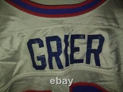 1997-98 Game Worn NFL Logo Athletic Buffalo Bills Grier White Jersey Size 46