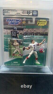 1999 SLU Starting Lineup Doug Fluttie NFL Buffalo Bills AFA80+ Graded