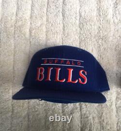 2 Vintage Buffalo bills Sports Specialties & starter Hat Size ONE FIT