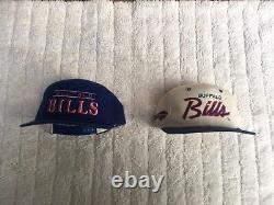 2 Vintage Buffalo bills Sports Specialties & starter Hat Size ONE FIT