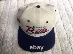 2 Vintage Buffalo bills Sports Specialties & starter Hat Size ONE FIT