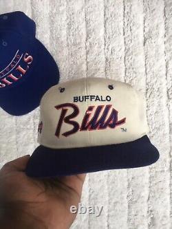 2 Vintage Buffalo bills Sports Specialties & starter Hat Size ONE FIT