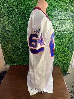 2001 Buffalo Bills #64 Michael Early Game Jersey Reebok White Size 50