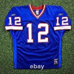 2001 Reebok NFL Pro Model Authentic Jersey Buffalo Bills Jim Kelly 52 Helmet Tag