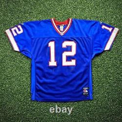 2001 Reebok NFL Pro Model Authentic Jersey Buffalo Bills Jim Kelly 52 Helmet Tag