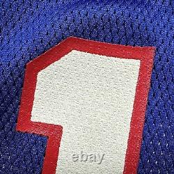 2001 Reebok NFL Pro Model Authentic Jersey Buffalo Bills Jim Kelly 52 Helmet Tag