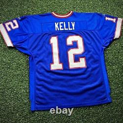 2001 Reebok NFL Pro Model Authentic Jersey Buffalo Bills Jim Kelly 52 Helmet Tag