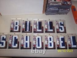 2007 Aaron Schobel By The Letter Full Team And Last Name Buffalo Bills 12 Cards