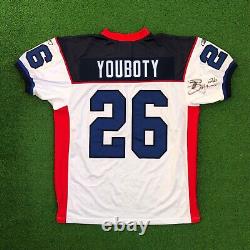 2008 Ashton Youboty Buffalo Bills Reebok Authentic NFL Jersey Size 52 XXL AUTO'D