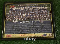 2012 Buffalo Bills Football NFL 8x10 Signed By 5 Players Team Photo