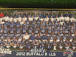 2012 Buffalo Bills Football NFL 8x10 Signed By 5 Players Team Photo