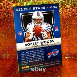 2014 ROBERT WOODS AUTO JERSEY PATCH /5 Select Stars rare refractor relic as-rw