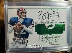 2015 Flawless Jim Kelly Benchmarks On Card Auto Autograph #D 4/5 SSP