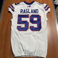 2016 Team Issued Nike Authentic Reggie Ragland Buffalo Bills NFL Jersey White 44