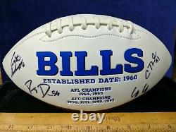 2017 Buffalo Bills autographed/Signed/Auto NFL football with8X Autos, great clean