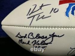 2017 Buffalo Bills autographed/Signed/Auto NFL football with8X Autos, great clean