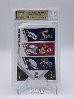 2017 Patrick Mahomes Rookie Auto Patch RPA BGS 9.5 10 #/10 RC Watson Trubisky