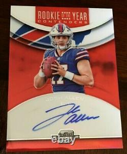 2018 JOSH ALLEN Contenders Optic Rookie of the Year /99 Auto RED Buffalo Bills