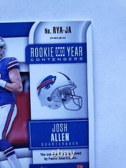 2018 JOSH ALLEN Panini Contenders Optic Rookie of the Year /10 Auto Gold RC Card