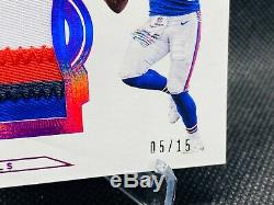 2018 Josh Allen Panini Flawless Rookie 4 Color Patch /15
