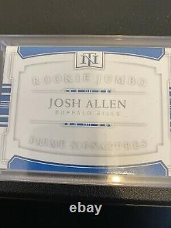 2018 Josh Allen RC National Treasures Rookie Card Patch Auto /99 RARE