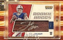 2018 Josh Allen Rookie Hoggs Panini Instant On Football Auto 08/10 Silver Ink Rc