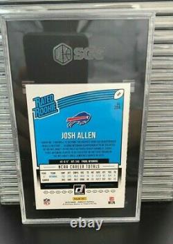 2018 Panini Donruss #304 Josh Allen Rookie Card RC SGC 9.5 Buffalo Bills