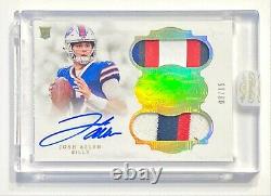 2018 Panini Flawless JOSH ALLEN #8/15 Dual Rookie 4 Color Patch Auto! Sealed
