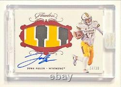2018 Panini Flawless JOSH ALLEN Jersey #17/20 Rookie 3 Color Patch Auto! Sealed