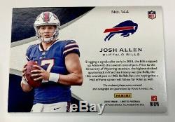 2018 Panini Limited Josh Allen Rpa 4 Color Patch On Card Auto /20 Buffalo Bills