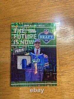 2018 Panini National Draft Hat Josh Allen Bills /10 DP-1 Rare Lettering RC