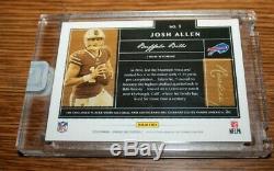 2018 Panini One Josh Allen 4 Color Game Used Autograph Rc 150/199 Free Shipping