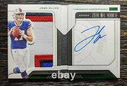 2018 Panini Playbook Josh Allen On Card 4 color Patch RC Auto /25