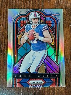 2018 Panini Prizm JOSH ALLEN STAINED GLASS ROOKIE SILVER PRIZMS RC SP #SG-8